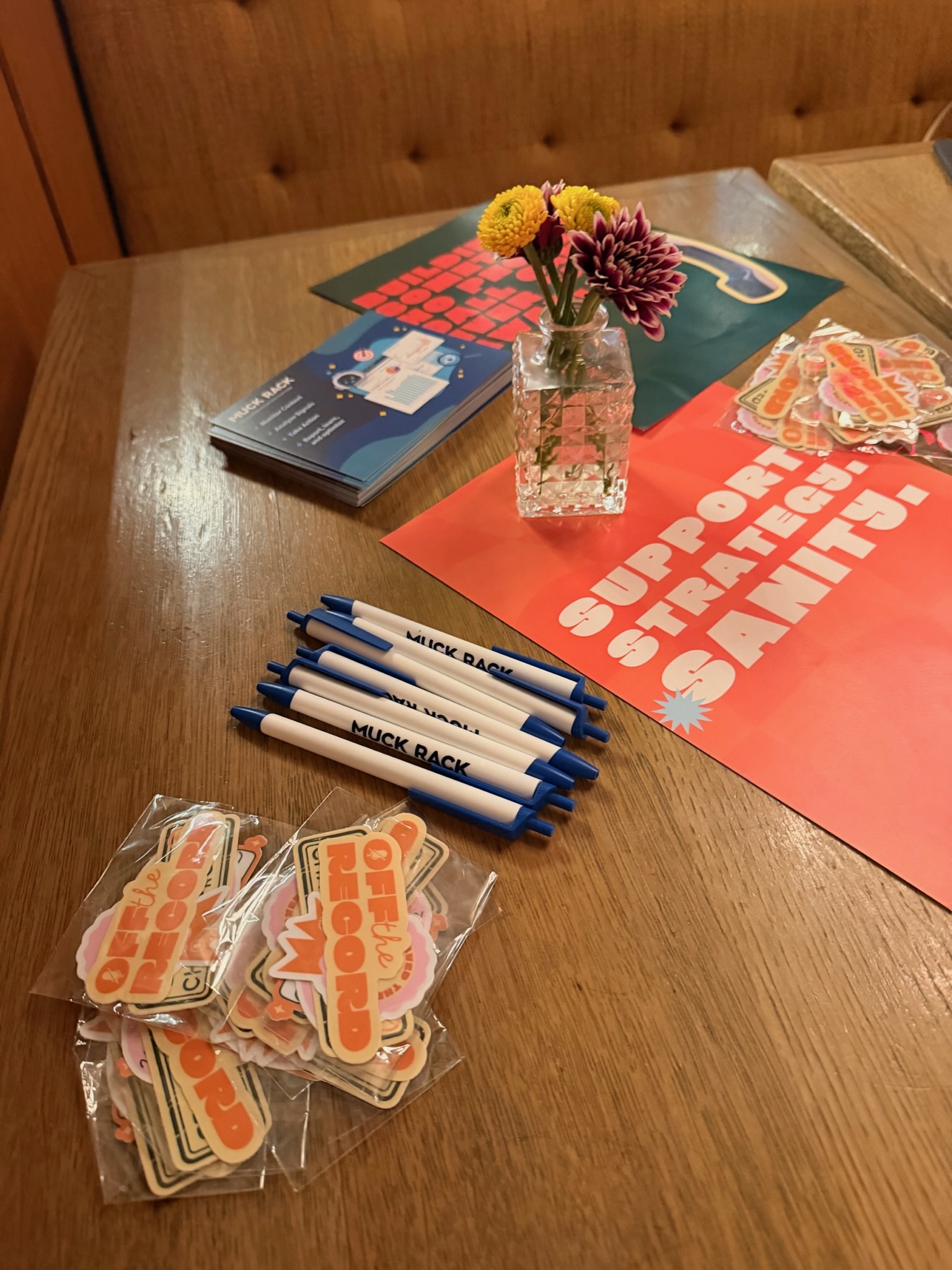 Off the Record Bestie Day event table in New York