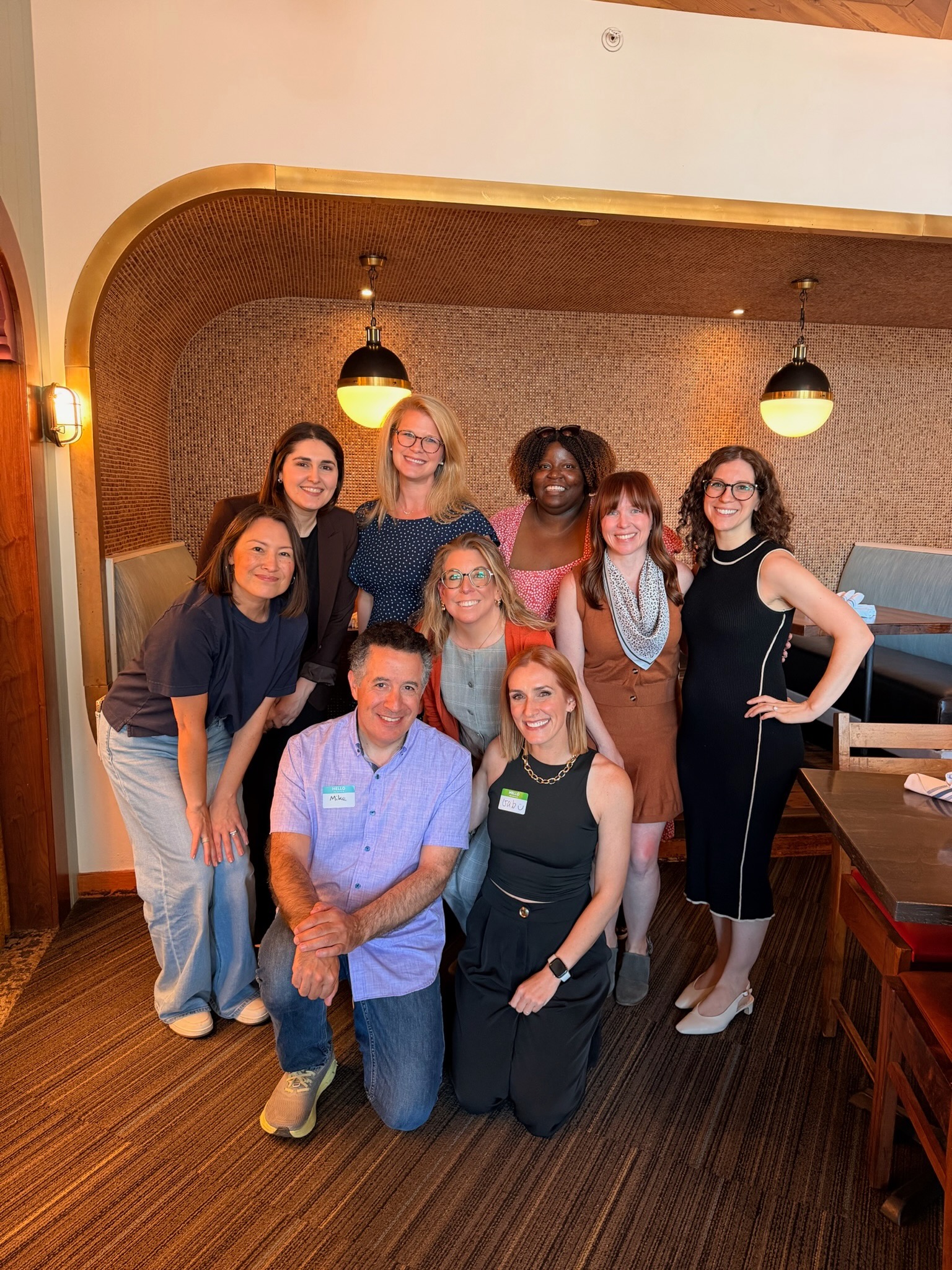Off the Record members at a group lunch in Washington DC